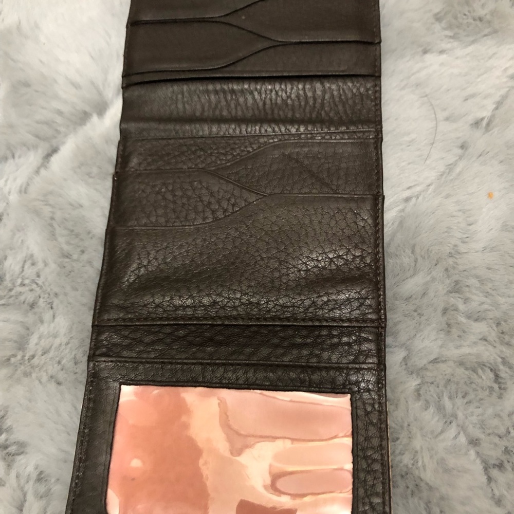 🌟RARE🌟COLE HAAN Vintage leather handbag, brown with pale pink striping - Picture 10 of 15
